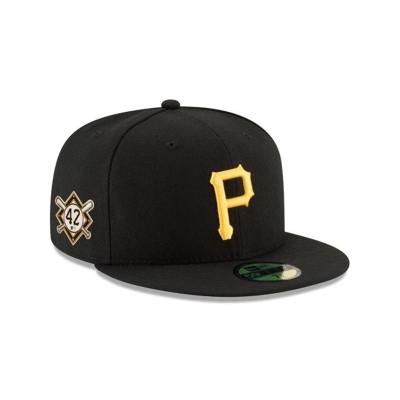 Pittsburgh Pirates Gorra | New Era MLB Jackie Robinson Day 59fifty Fitted Cap Mexico - Negros